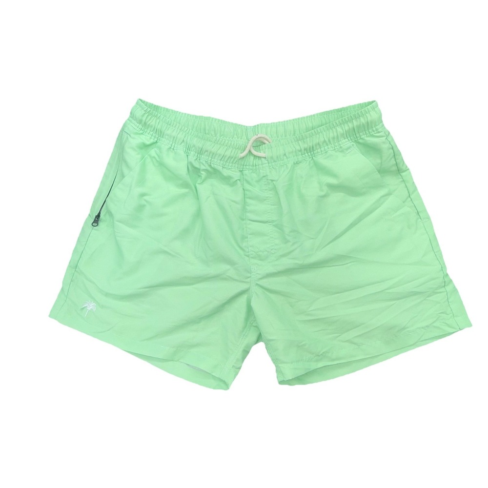 OAS Swim Trunks Size 2XL Mens Solid Green Swim Shorts Summer Beach‎ Pool